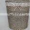 2016 new design willow home used grey color laundry basket