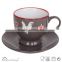 wholesale ceramic chicken tea cup and saucer