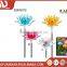 Solar Powered Iron Garden Flower Stake Rotating Solar Garden Lights