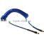 with 10 years experience flexible 12*8 blue PU sprial air tube for various industry with quick coupler