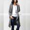Bulk Wholesale Ladies Women Fashion Long Sleeve Charcoal Drape Cardigan Sweatshirts