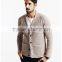 Custom 100% cotton long thick knitted sweater men cardigan sweater