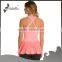 breathable wicking four way stretch soft yoga t shirts for women