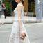 Maxnegio 2017 lace hollowed maxi sexy spaghetti straps party and club dresses