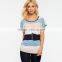 Maxnegio summer supplies woman top and women striped t-shirt