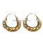 Stylish Micron Gold Plated Hoop Earrings