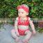 Amercian girl summer beach wear bikini two piece swimsuit kids beautiful model dresses