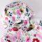 S60607B Kids Girl Autumn Coat Children Print Hooded Jacket Outerwear
