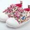 New famous brand first walkers baby shoes newborn leopard print canvas infant shoes