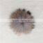 Myfur Natural Colour Real Raccoon Fur Ball Hat Custom Puff Pom Pom