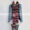 Myfur Customize Fashion Ladies Colorful Crossed Real Fox Fur Scarf Wholesale