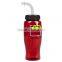 USA Made 27 oz Transparent Sports Bottle With Straw Lid - BPA/BPS-free, FDA compliant and comes with your logo