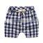 Wholesale summer cotton boy plaid cotton shorts