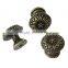 Custom Antique Bronze Flower Pattern Carved Mushroom Shape Jewelry Box/Case Drawer Pull Knob Handles