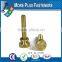 Made in Taiwan Metric Coarse Brass Round Head Metric Knob Black Oxide Stainless Steel Gibraltar Knurled Thumb Screw