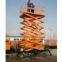 Four wheel hydraulic scissor lift platform