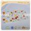 Printed colorful ball flannel fleece bed sheet with pillowcase