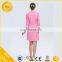 Newest cotton material beauty pink salon spa uniform for women