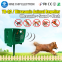 Outdoor solar ultrasonic pest bird repeller animal cat dog control mice rodent deterrent
