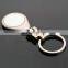 China Keychain manufacturer wholesale enamel round engrave pendant keyfinder/custom metal keyrings