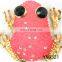 cheap pink frog rhinestone accessories buckle for shoes