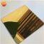 JYFM007 Factory wholesale 304 gold mirror finished color decorative stainless steel