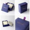 Jewelry box custom logo jewelry packaging box ,Blue Leather Pendant Jewelry Box