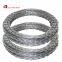 Protection Razor Barbed Wire Concertina Wire Thickness 0.5±0.05 Certification ISO