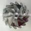 HX82 106.56/152.04mm 8+8 Blades Turbo Milling/aluminum 2618 /billet Compressor Wheel