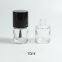 5ml 8ml 10ml 12ml 15ml Transparent Clear Empty Nail Polish Bottle with Black Cap Glass Bottle with Brush