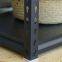 Boltless teardrop storage light duty shelf