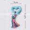 Fresh colorful dog chew ABS ropes toys bone star heart shapes toy for pet biting