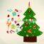 Hot selling diy felt christmas tree with ornaments