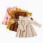 Baby Girls Knitted dress Lotus collar Ruffle Sleeve Clothing Kids Wool Knitted Solid Dresses Autumn Winter