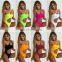Sexy bikini 2019 One shoulder Swimwear women Cut Out Bathing Suits monokini Women bikinis Summer swimsuit one piece Beach
