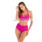 New style bikini multicolor sexy printed high waist split swimsuit bikini for women
