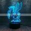 Touch Control 3D LED Night Light Unicorn Shape Table Desk Lamp Xmas Home Decoration