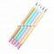Doule-use Quartz Stone Scrub Pen Dead Skin Fork Cuticle Pusher Remover Trimmer Manicure Nail Art Tool