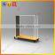 Clothes display rack with wheels