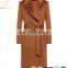 European Style Fashion Design Solid Color Women Long Cardigan Coat