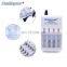 China Supplier 4 Slots B02 LED Intelligent Rapid AA AAA Battery Charger for 1.2V Ni-MH Ni-CD Rechargeable Battery