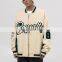 new arriving and design winter mens plus size black and white long sleeve heavy bomber baseball jacket