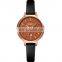 High quality women leather strap japan movt skemi waterproof quartz watch
