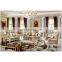 European Italian style solid wood frame sofa set living room furniture