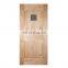 solid oak door / 6 pane oak door with thin frame