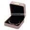 Factory Wholesale Pu Leather Brown Color Custom Jewelry Ring Boxes