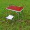 Portable Folding Picnic Outdoor Table Metal Square Modern BBQ Mini Table