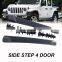 4-хдверные боковые подножки из АБС для внедорожника Jeep Wrangler JL 2018+ JL1054