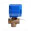 COVNA CWX 15Q 3-Way Brass Threaded Motorized Electric Flow Control Ball Valve