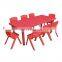Professional Manufacturer Kindergarten Preschool Cheap Plastic Study Table Kids Furniture Table and Chiars Set